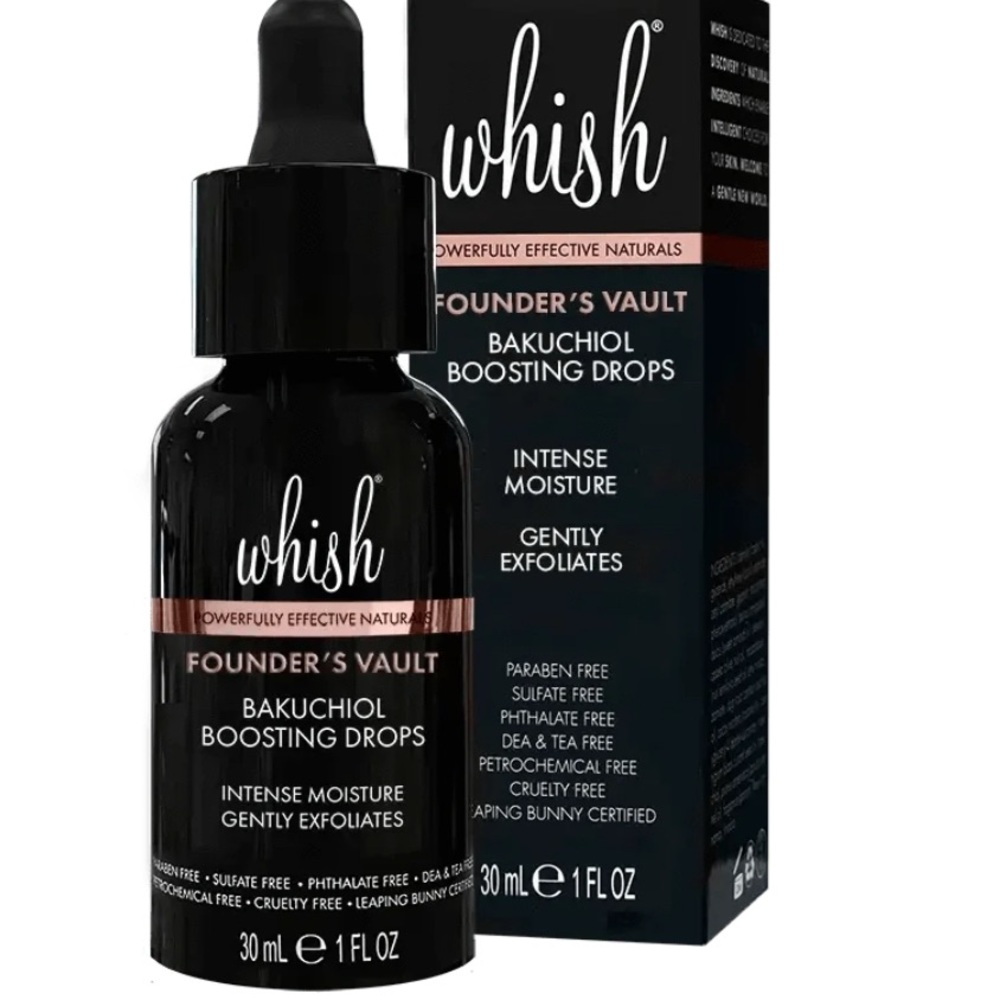 BNIB Whish Founder's Vault Bakuchiol Boosting Drops, Full Size, 40% OFF MSRP